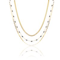 Collana Brand Donna Layers in Acciaio 30NK003G - 30NK003G